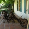 rusty bike, rust sculpture